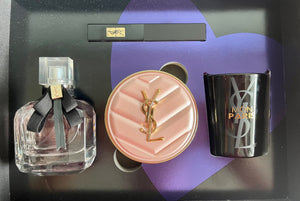
            
                Load image into Gallery viewer, YSL Mon Paris - 4 in 1 Gift Set (EDP, Lipstick, Pact Cushion and Bougie Perfumee)
            
        