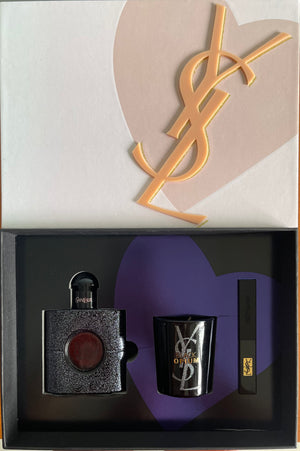 
            
                Load image into Gallery viewer, YSL Black Opium  - 3 in 1 Gift Set (EDP, Lipstick and Bougie Perfumee)
            
        