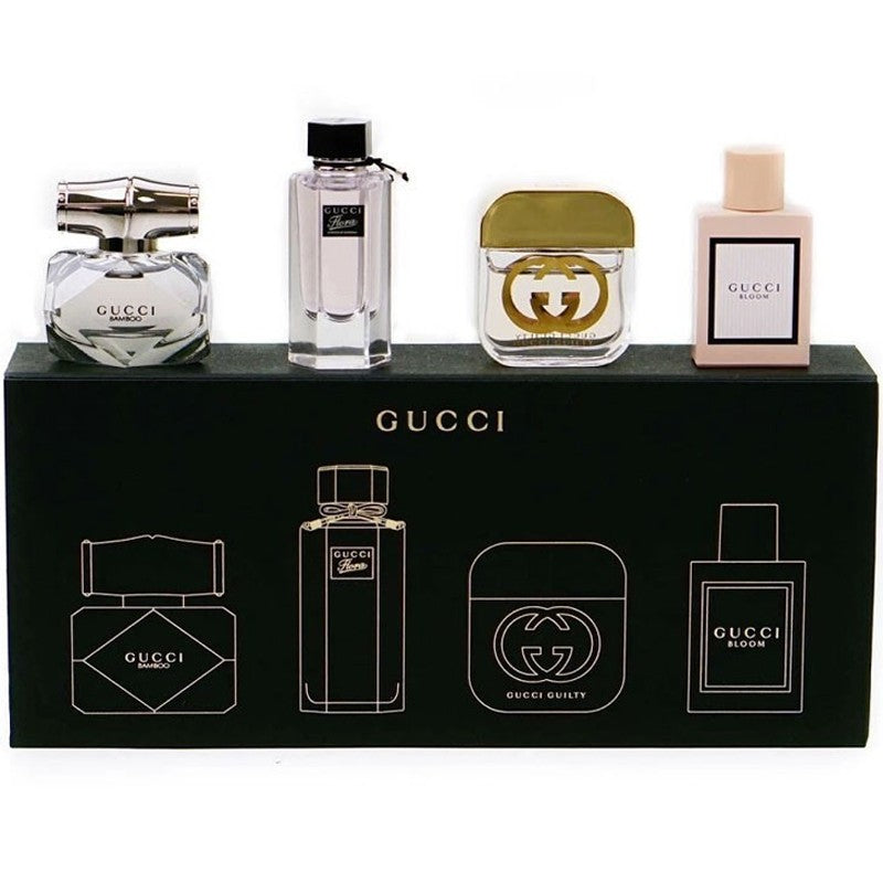 Gucci Miniature Gift Set 4 x 5ml (BLACK BOX) The Fragrance Shop Inc